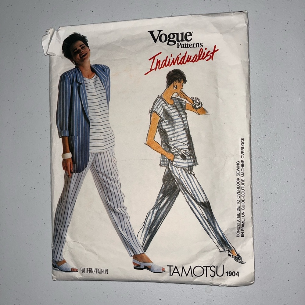 NIP Vintage Vogue Patterns Individualist Tamotsu 1904